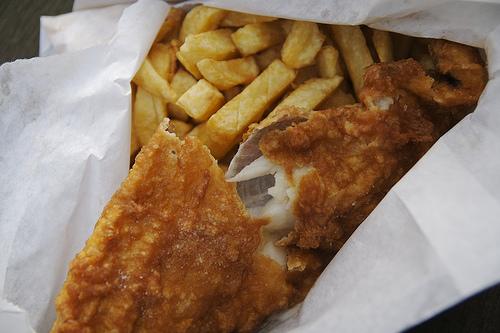 El tradicional Fish and Chips inglés