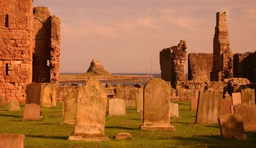 Las ruinas monásticas de Lindisfarne